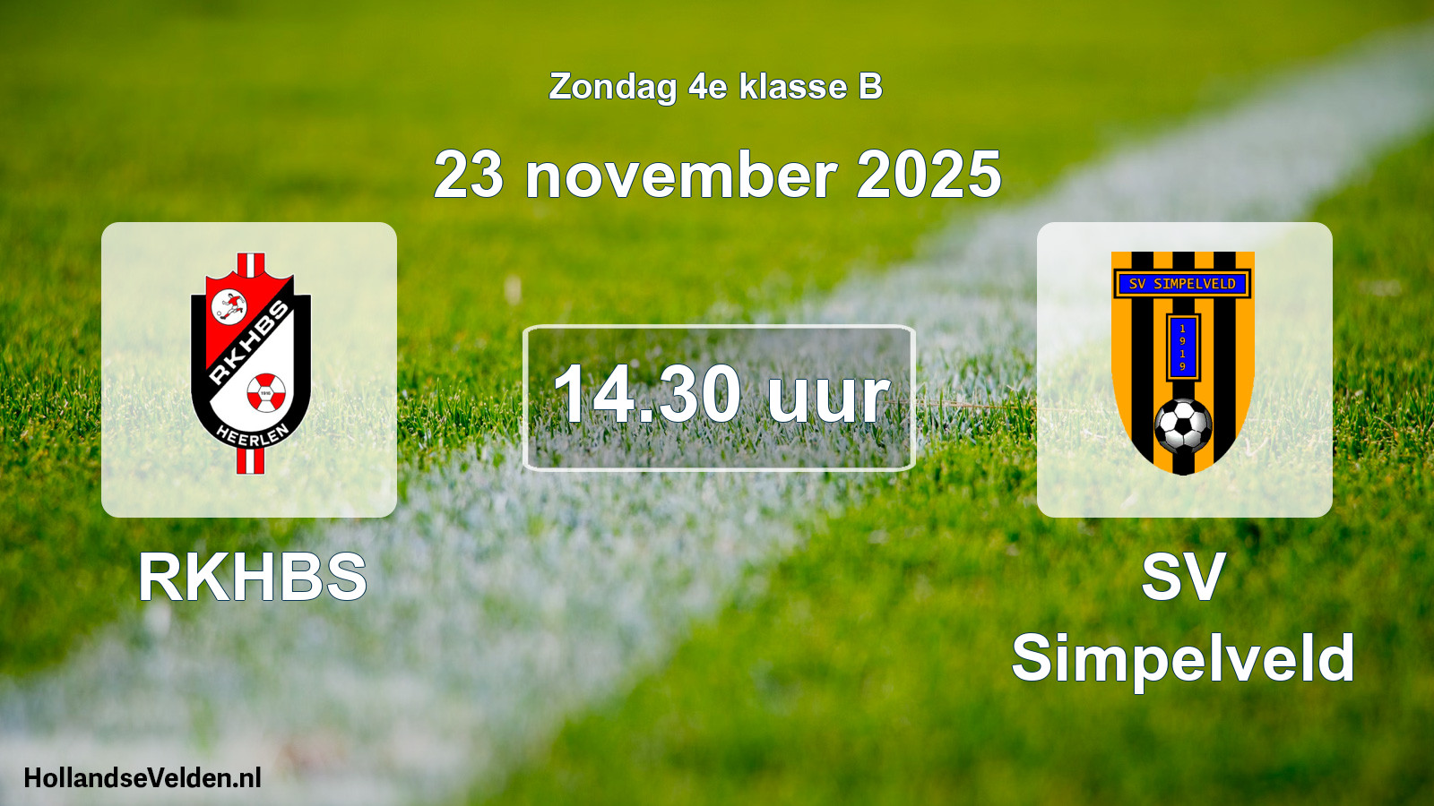 Scheduled Match: RKHBS - SV Simpelveld (23 November 2025)