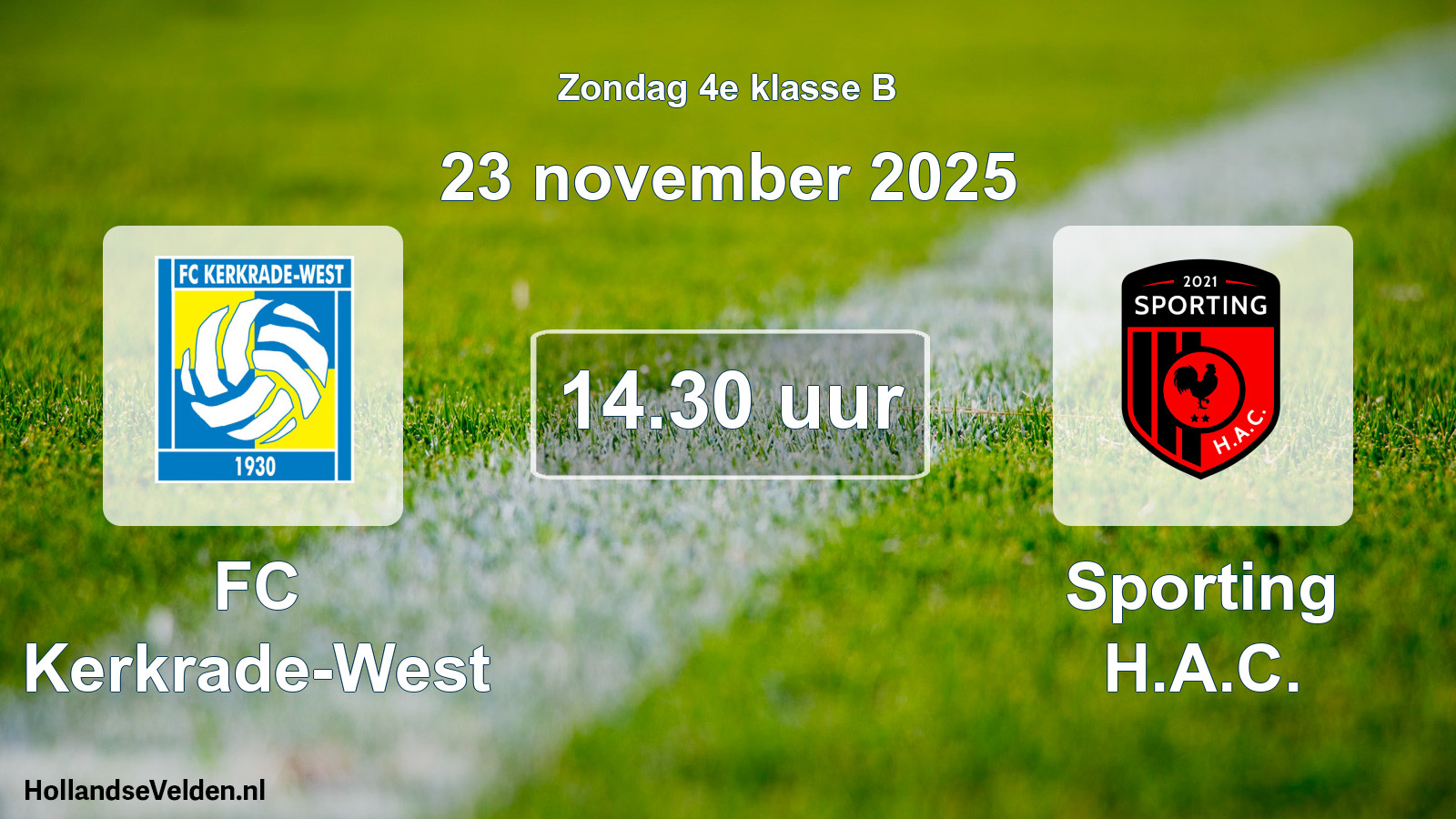 Scheduled Match: FC Kerkrade-West - Sporting H.A.C. (23 November 2025)