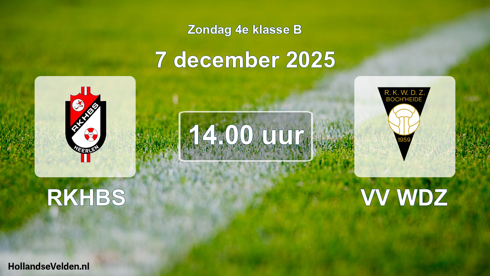 Scheduled Match: RKHBS - VV WDZ (7 December 2025)