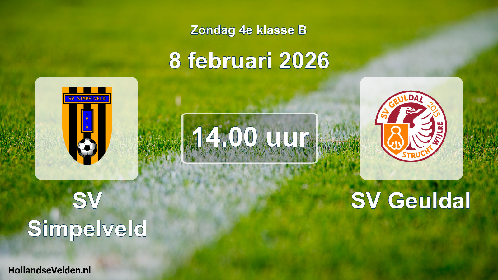Scheduled Match: SV Simpelveld - SV Geuldal (8 February 2026)