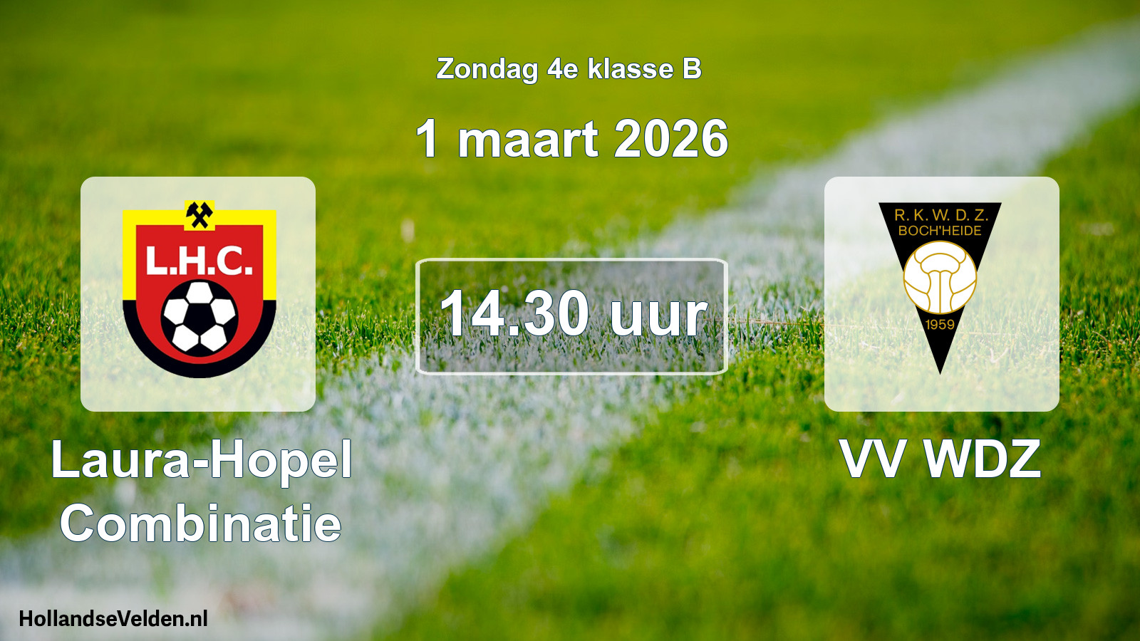 Scheduled Match: Laura-Hopel Combinatie - VV WDZ (1 March 2026)