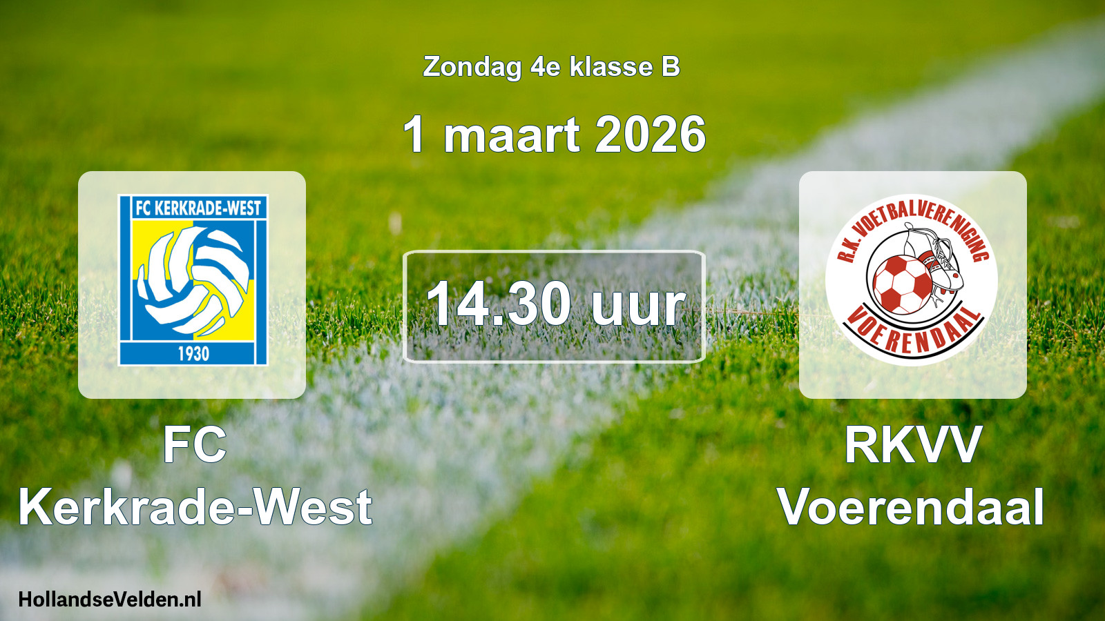 Scheduled Match: FC Kerkrade-West - RKVV Voerendaal (1 March 2026)