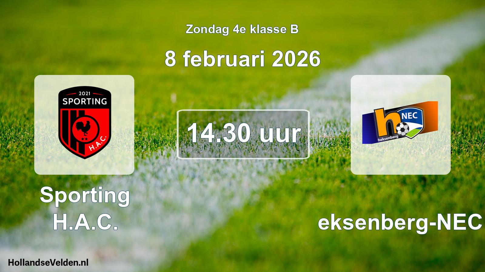 Scheduled Match: Sporting H.A.C. - Heksenberg-NEC (8 February 2026)