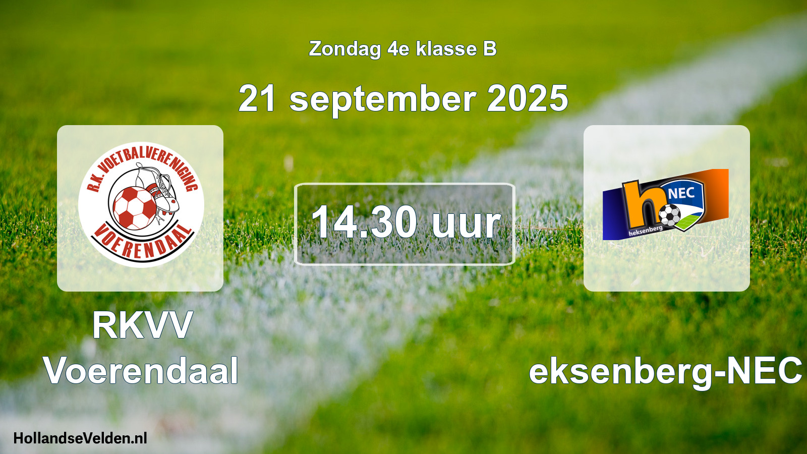 Scheduled Match: RKVV Voerendaal - Heksenberg-NEC (21 September 2025)