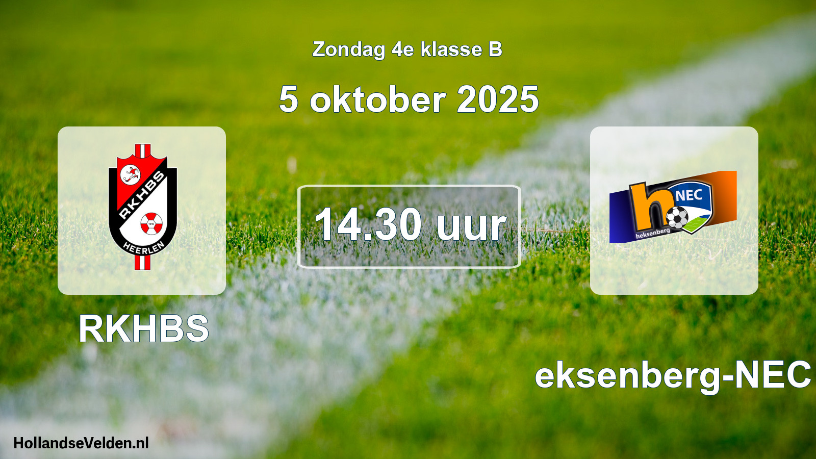 Scheduled Match: RKHBS - Heksenberg-NEC (5 October 2025)