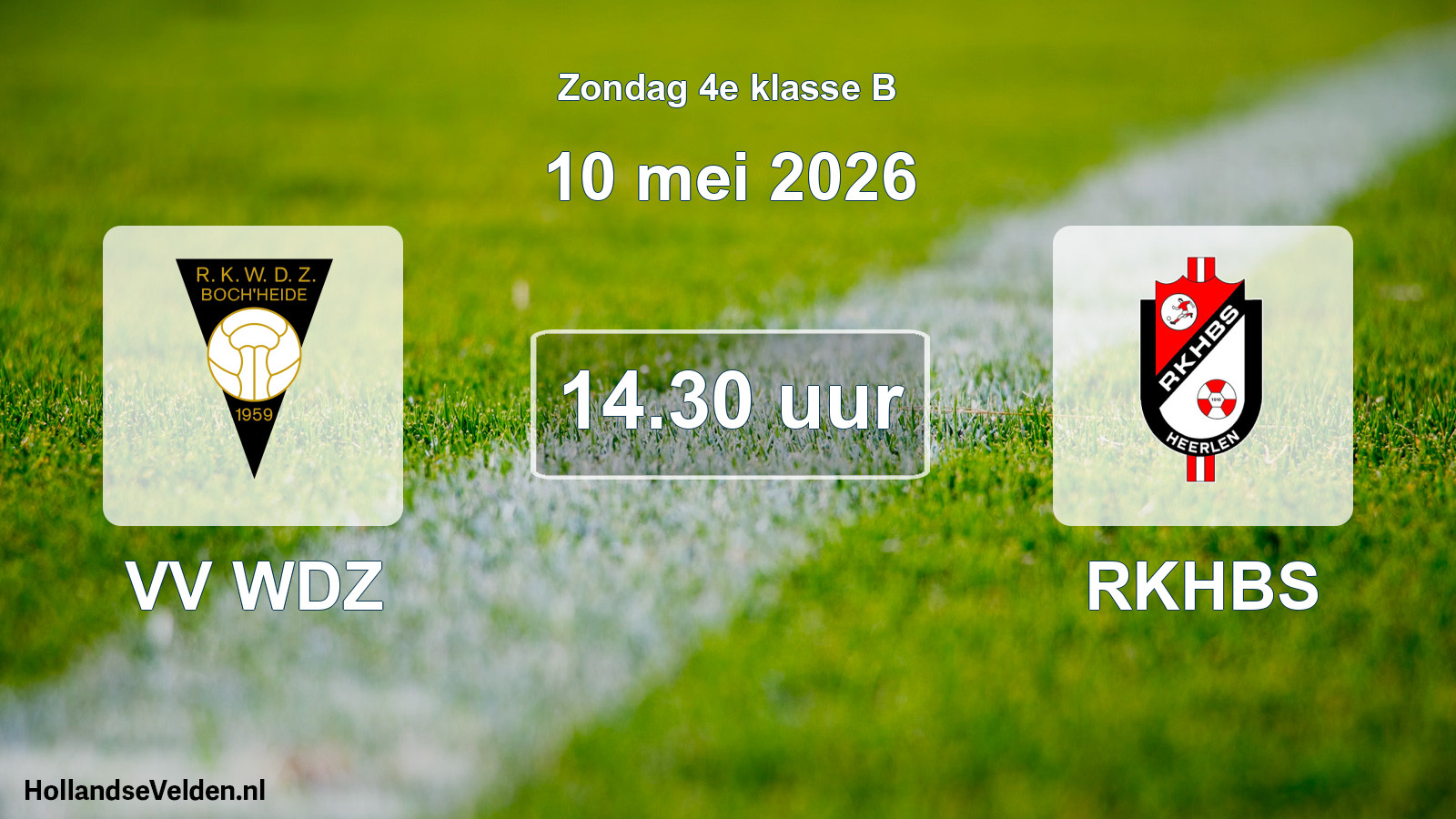Scheduled Match: VV WDZ - RKHBS (10 May 2026)