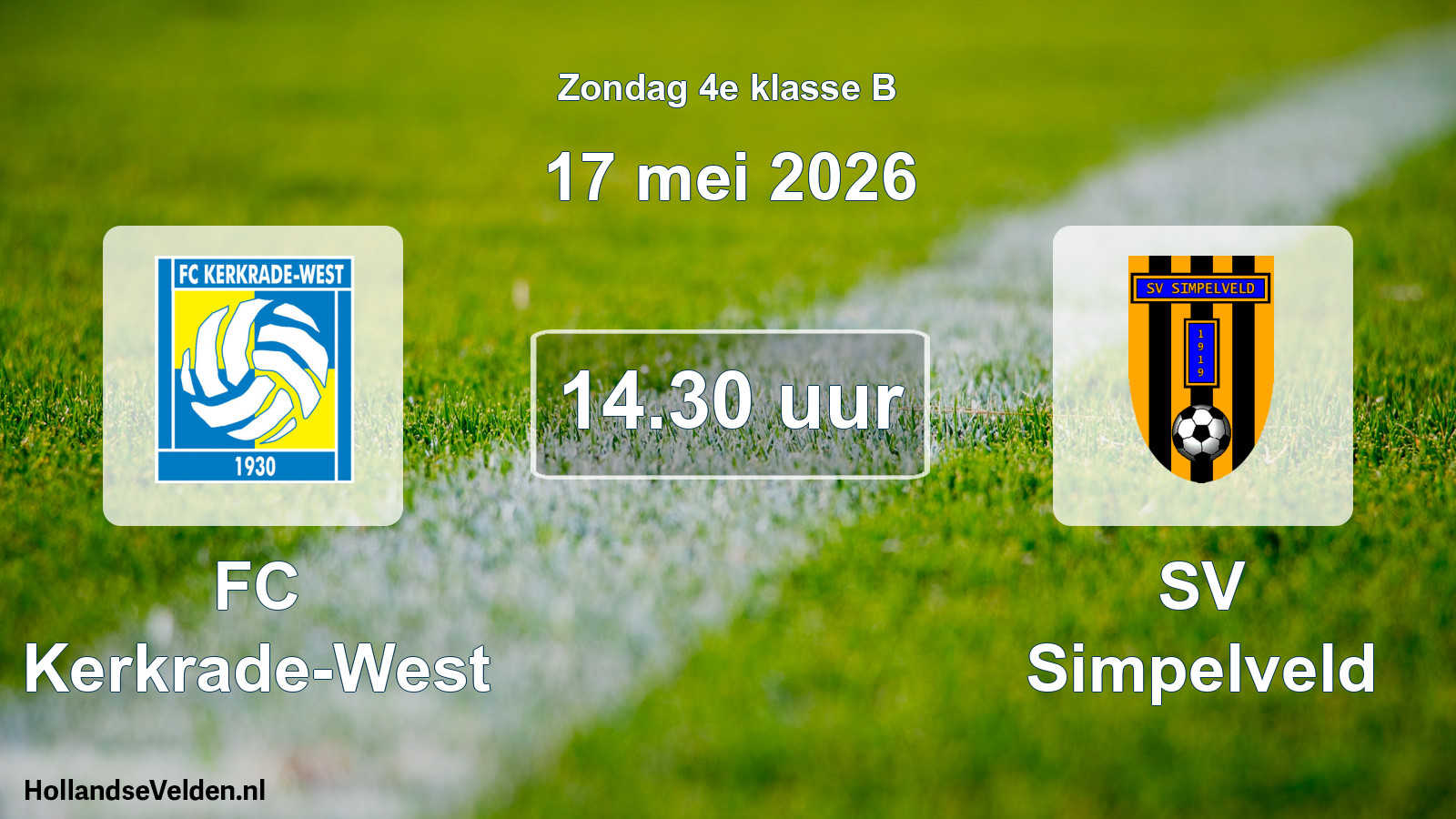 Scheduled Match: FC Kerkrade-West - SV Simpelveld (17 May 2026)