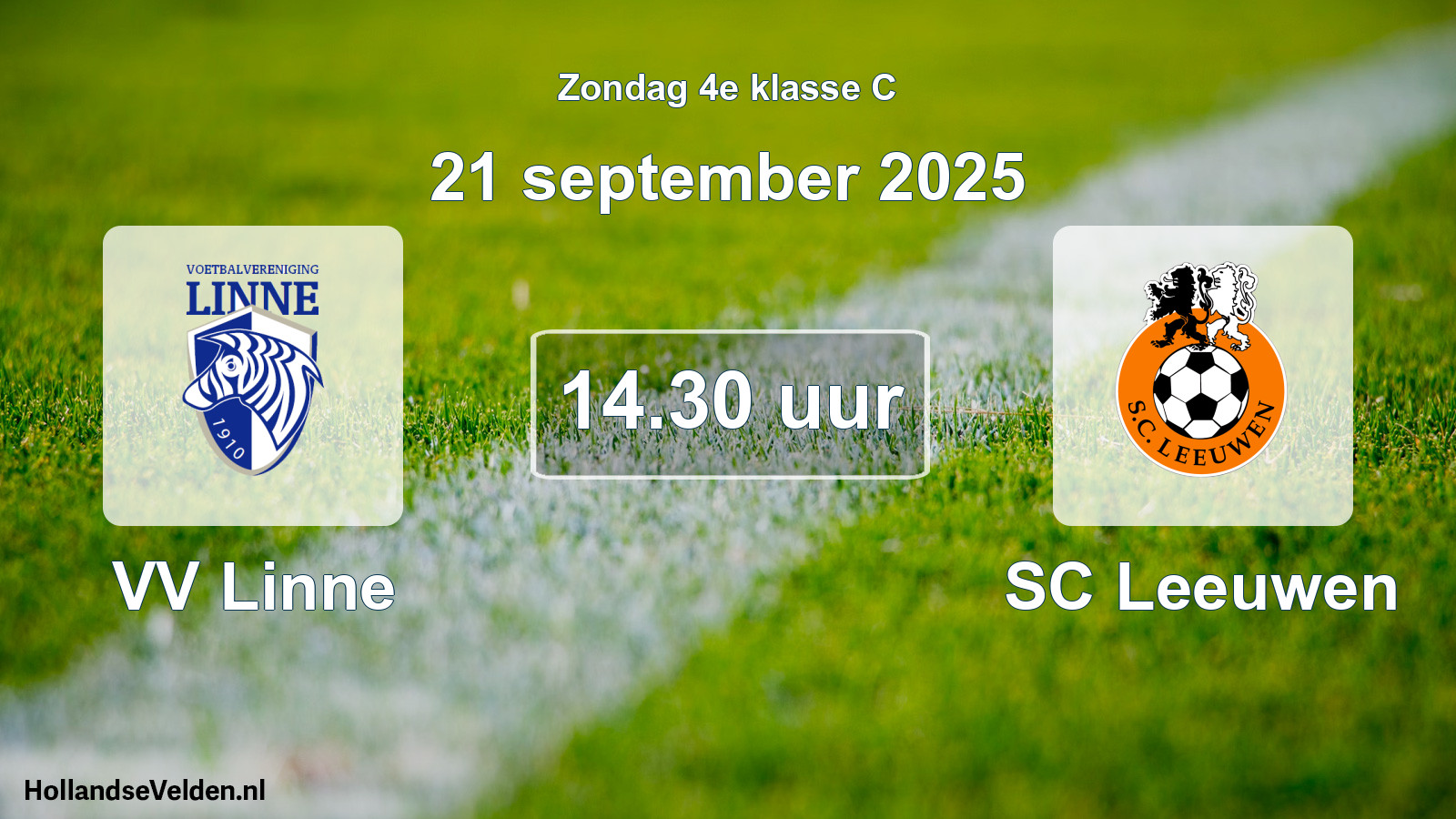 Scheduled Match: VV Linne - SC Leeuwen (21 September 2025)
