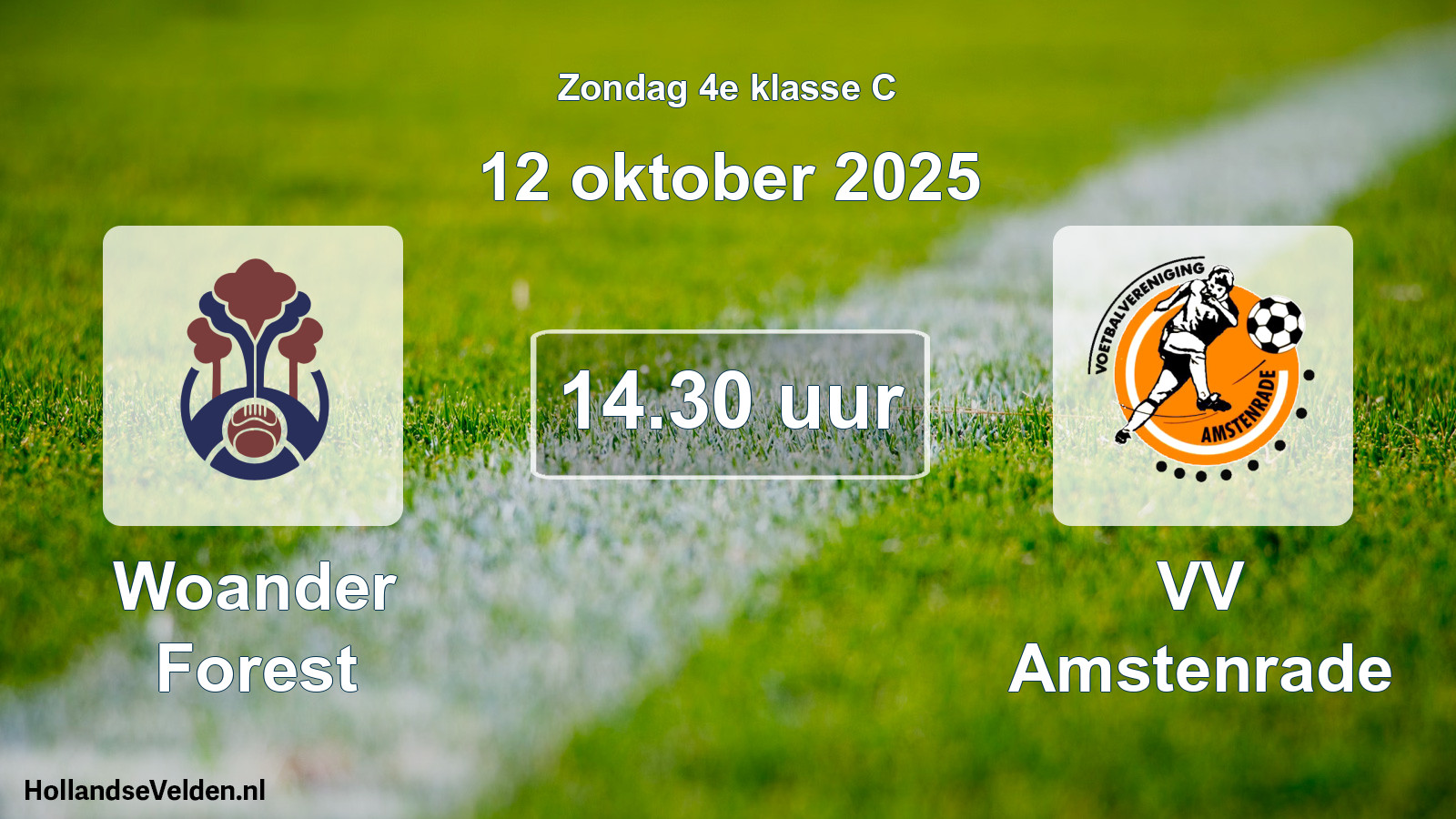 Scheduled Match: Woander Forest - VV Amstenrade (12 October 2025)