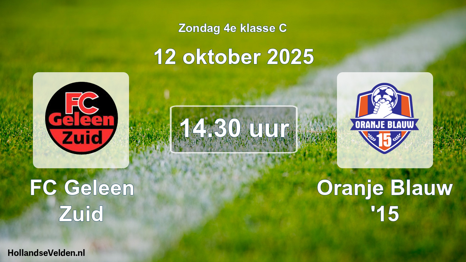 Scheduled Match: FC Geleen Zuid - Oranje Blauw '15 (12 October 2025)