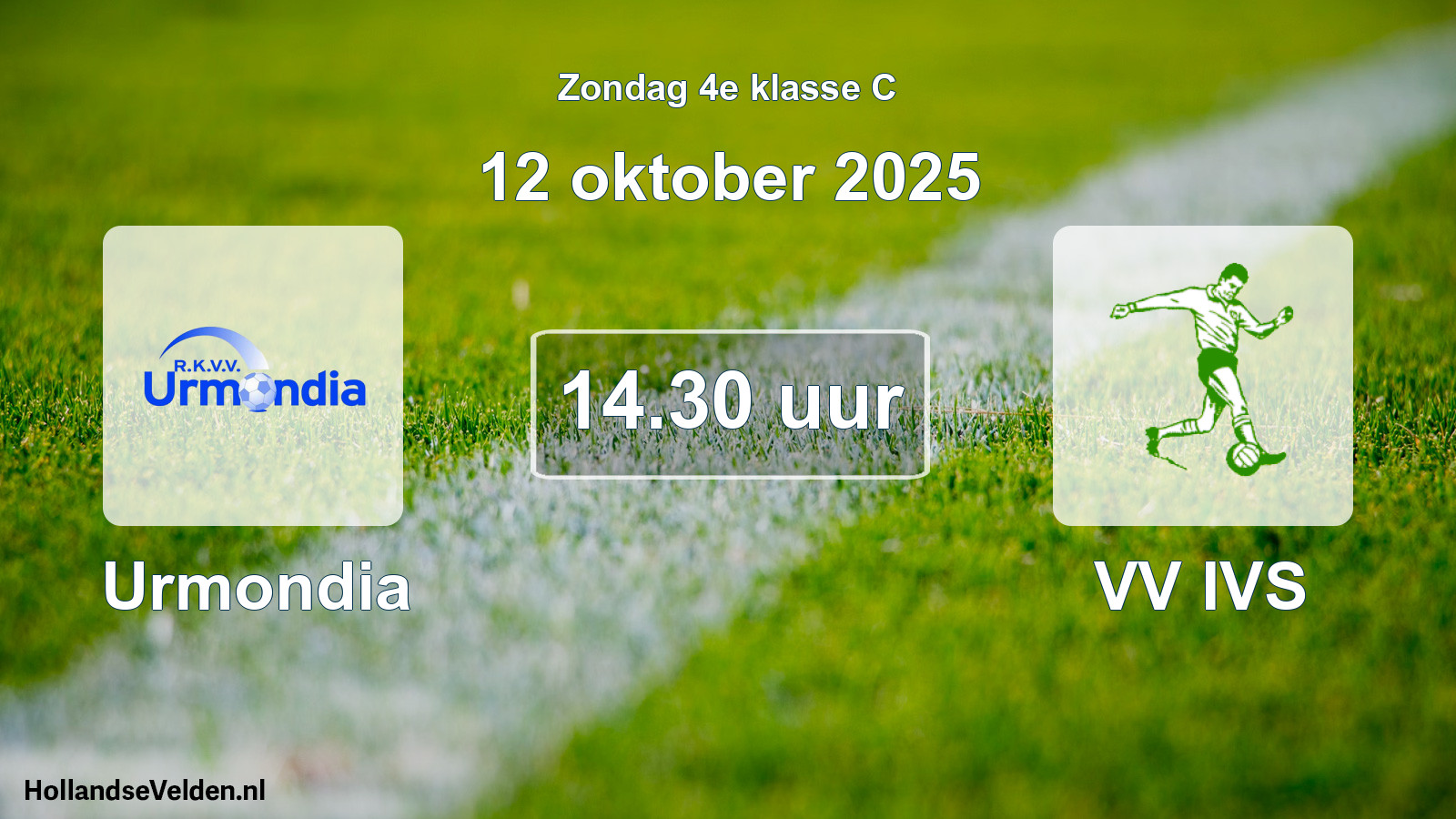 Scheduled Match: Urmondia - VV IVS (12 October 2025)