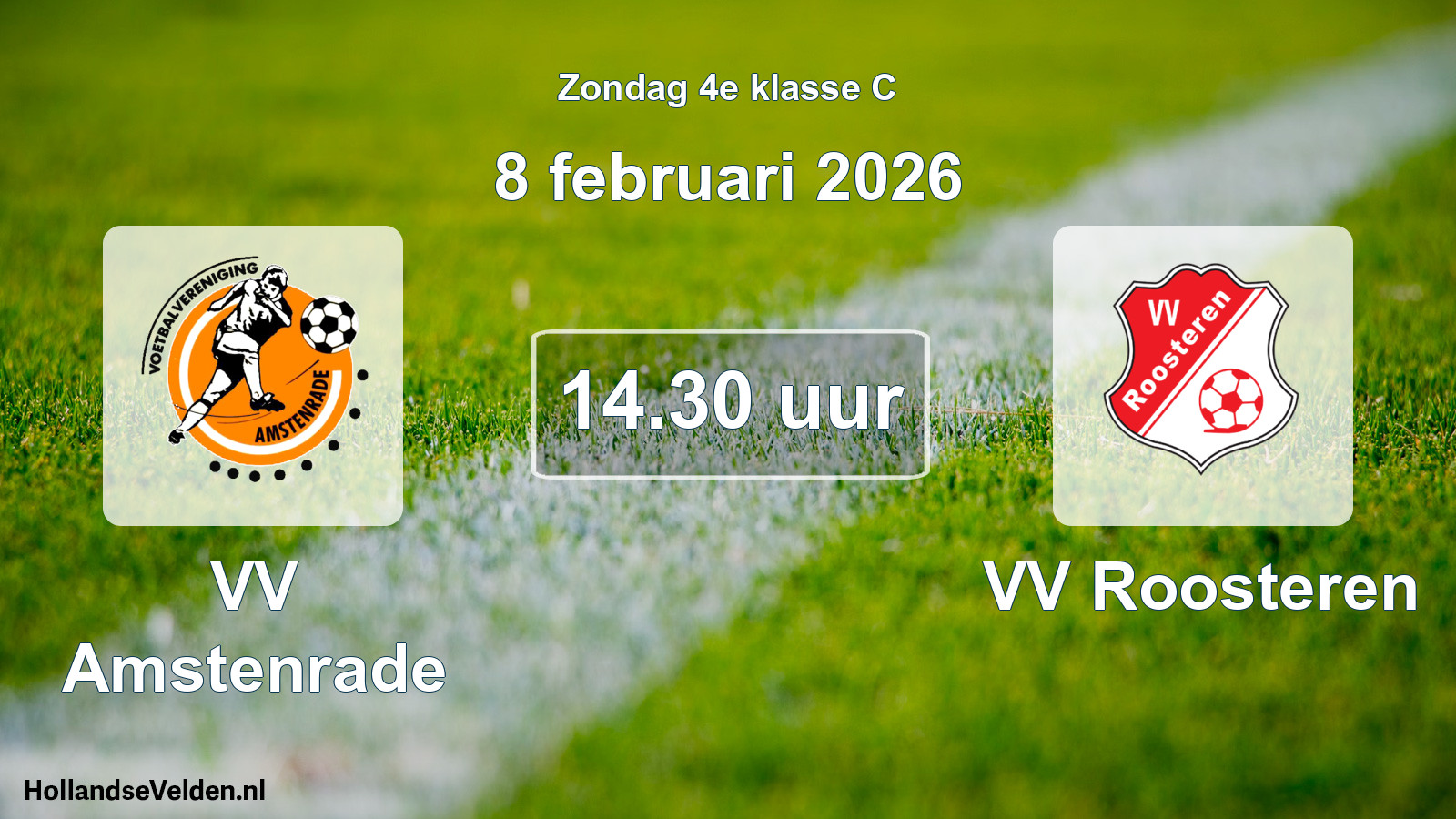 Scheduled Match: VV Amstenrade - VV Roosteren (8 February 2026)