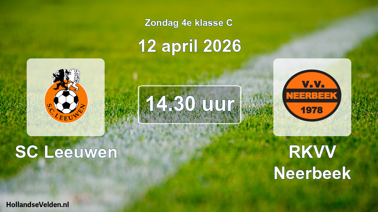 Scheduled Match: SC Leeuwen - RKVV Neerbeek (12 April 2026)