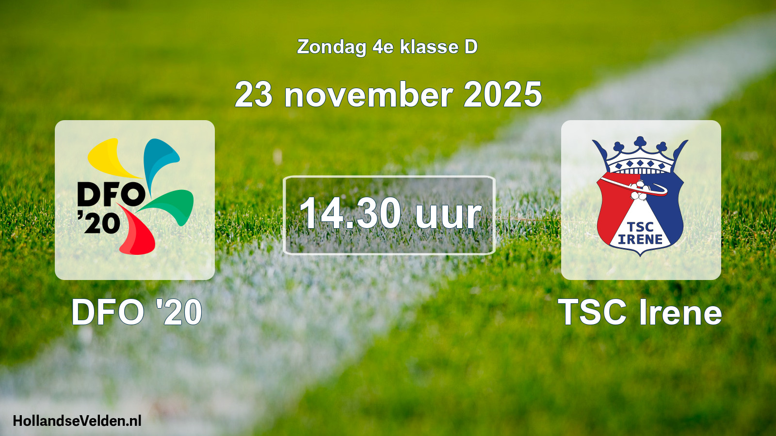 Scheduled Match: DFO '20 - TSC Irene (23 November 2025)