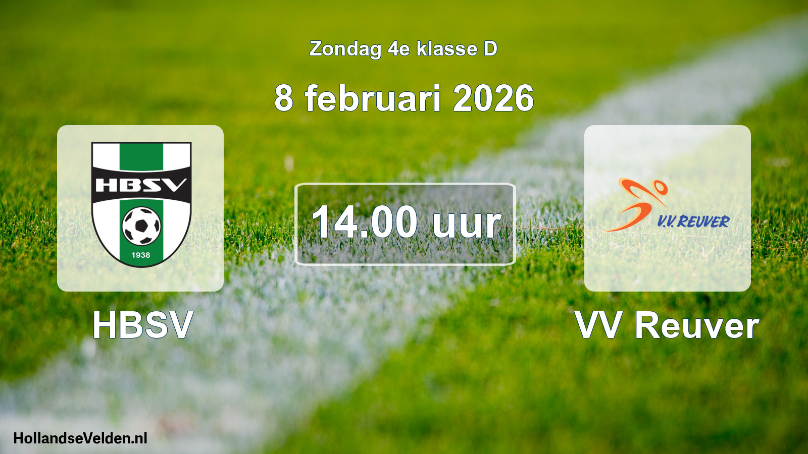 Scheduled Match: HBSV - VV Reuver (8 February 2026)