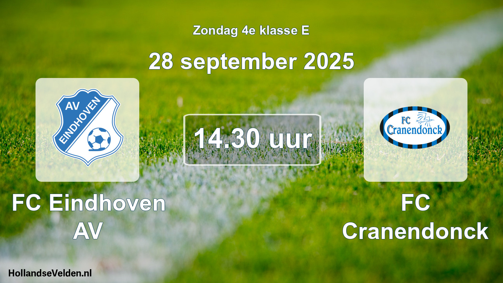 Scheduled Match: FC Eindhoven AV - FC Cranendonck (28 September 2025)