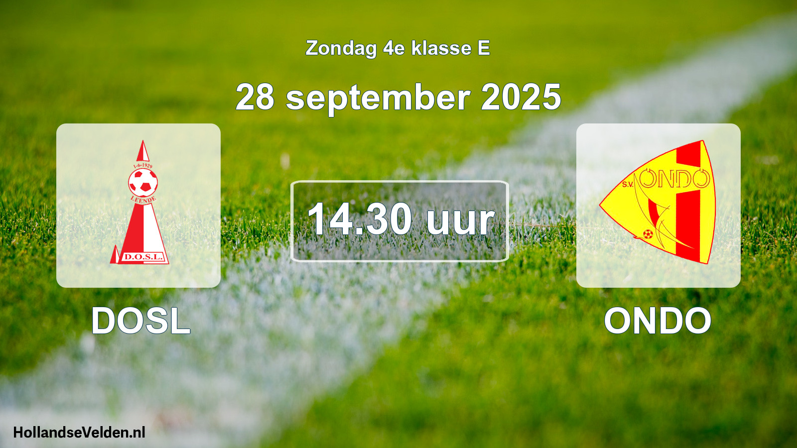 Geplande wedstrijd: DOSL - ONDO (28 september 2025)