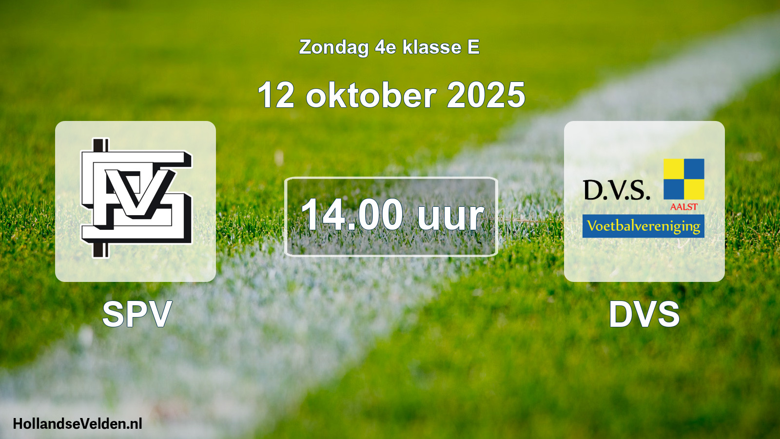 Geplande wedstrijd: SPV - DVS (12 oktober 2025)