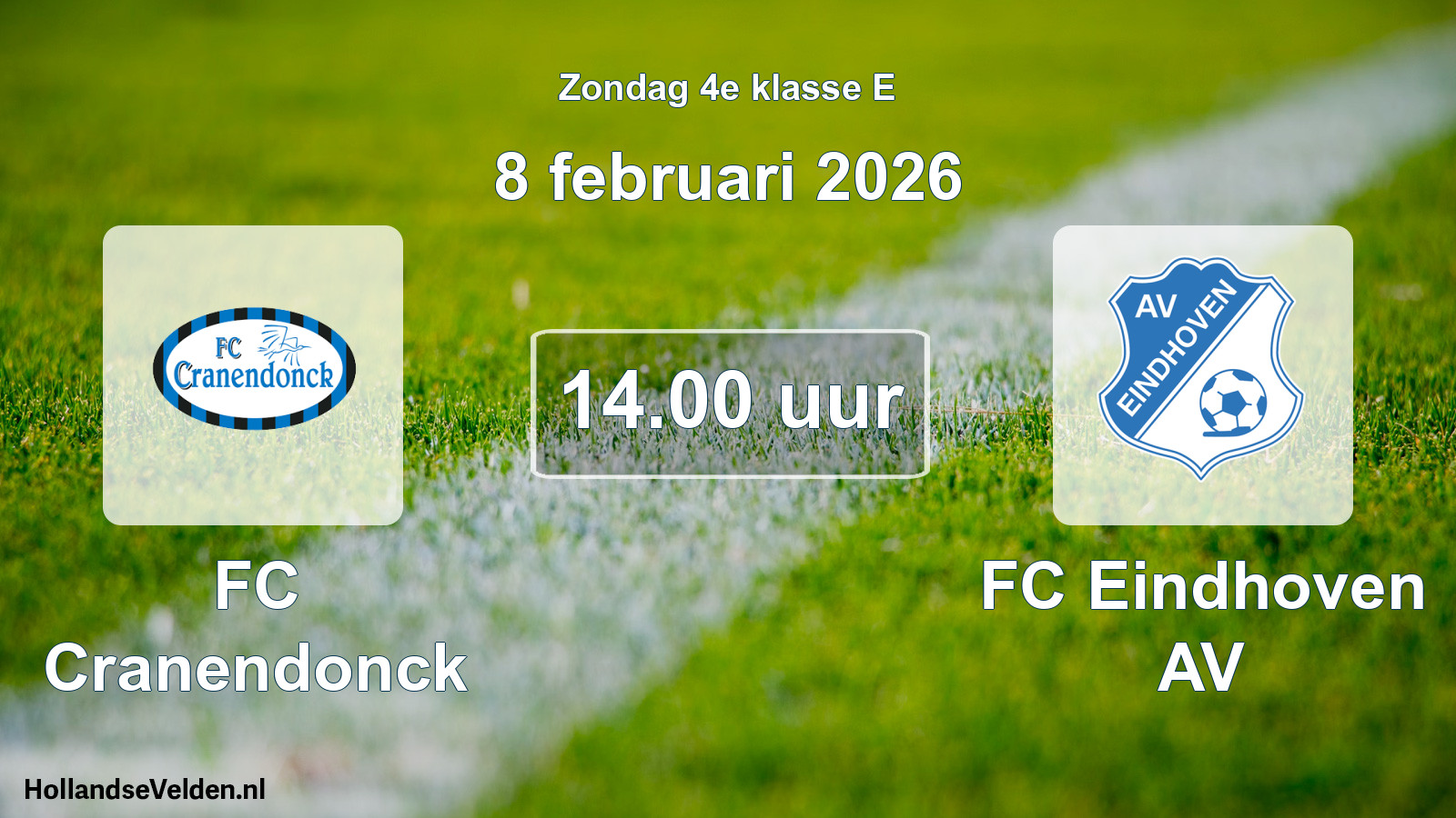 Scheduled Match: FC Cranendonck - FC Eindhoven AV (8 February 2026)