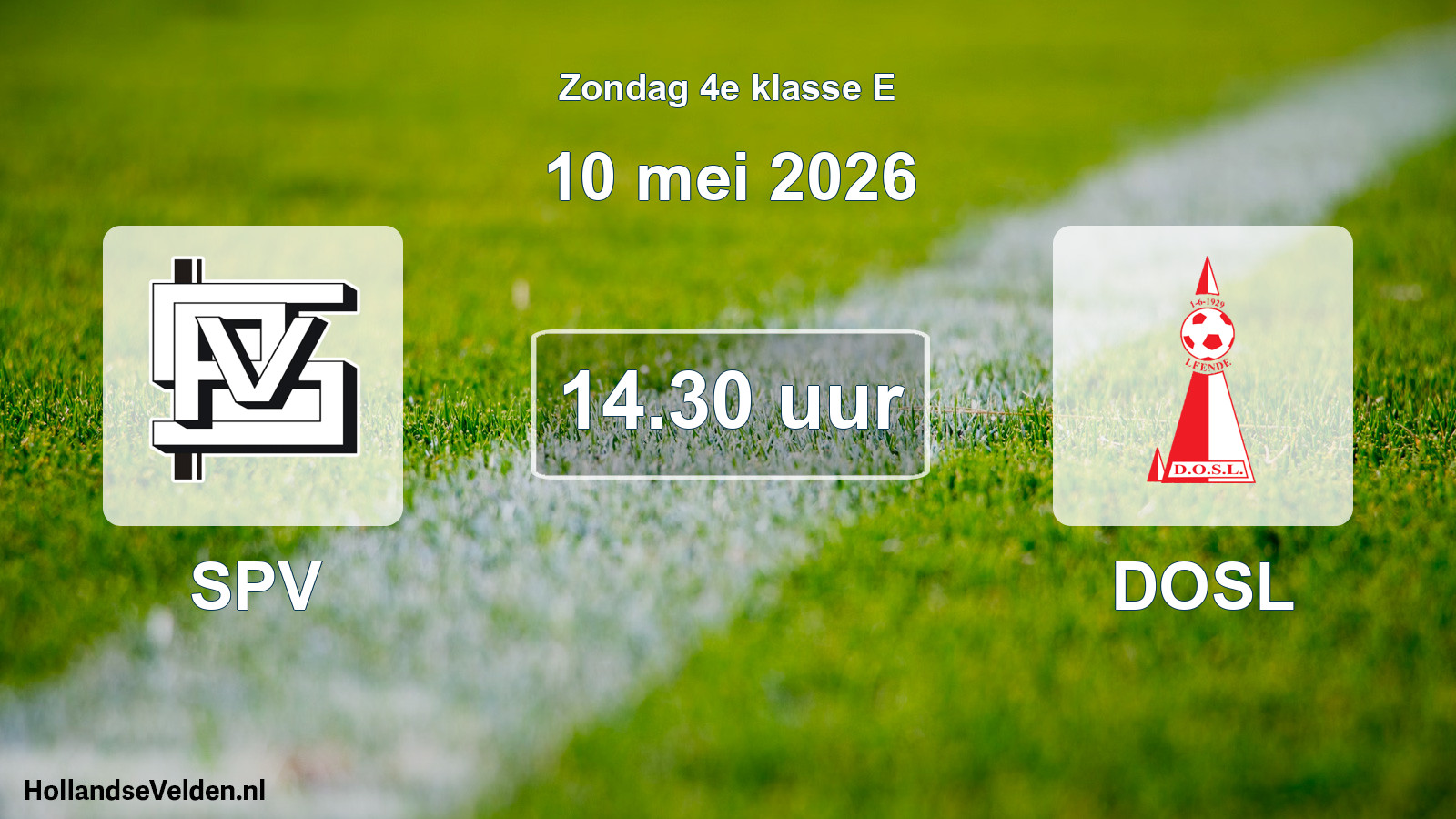 Geplande wedstrijd: SPV - DOSL (10 mei 2026)
