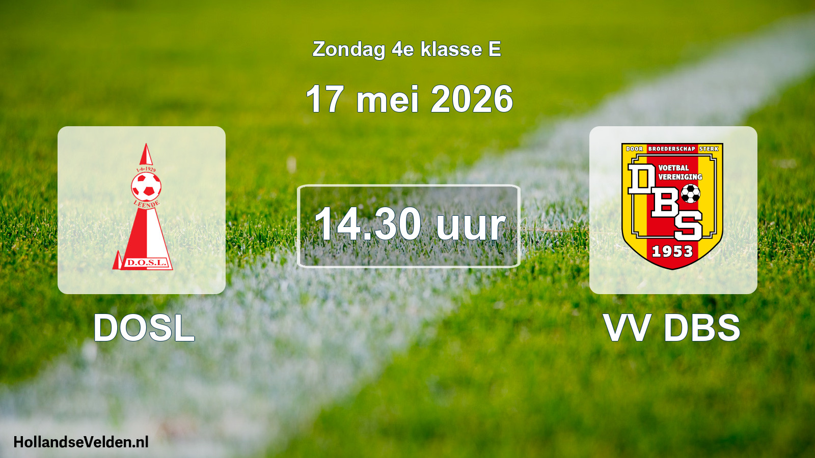 Scheduled Match: DOSL - VV DBS (17 May 2026)