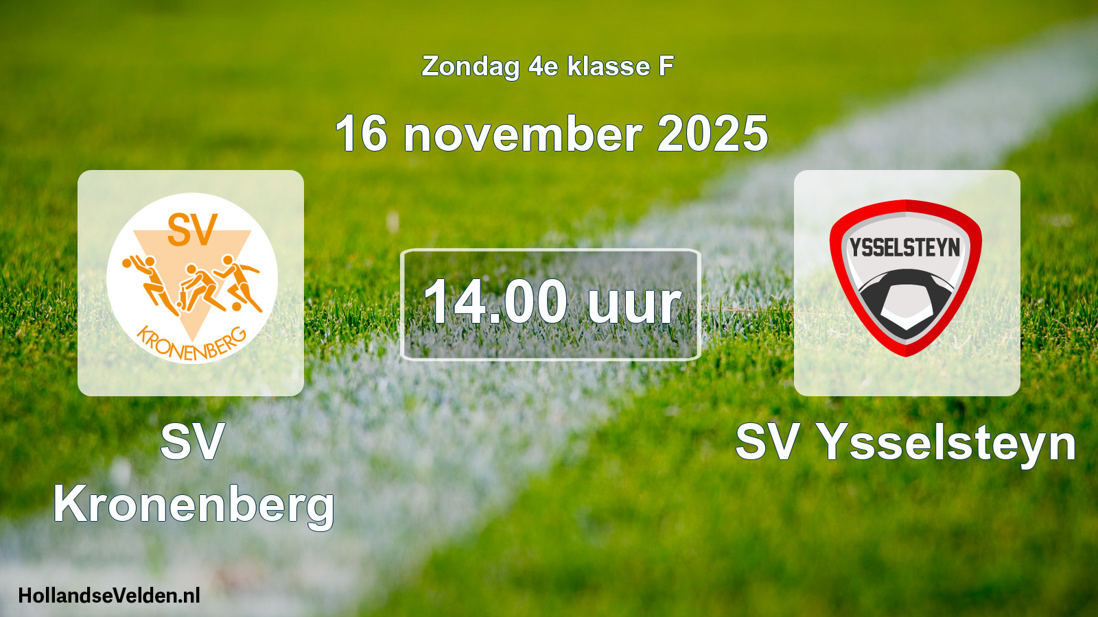 Scheduled Match: SV Kronenberg - SV Ysselsteyn (16 November 2025)
