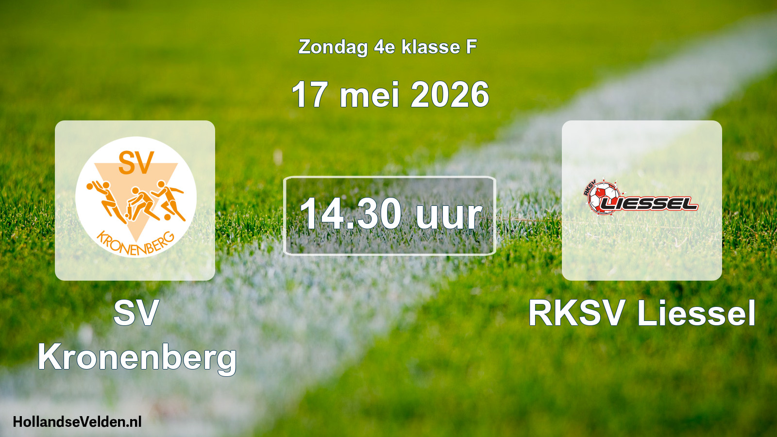 Scheduled Match: SV Kronenberg - RKSV Liessel (17 May 2026)