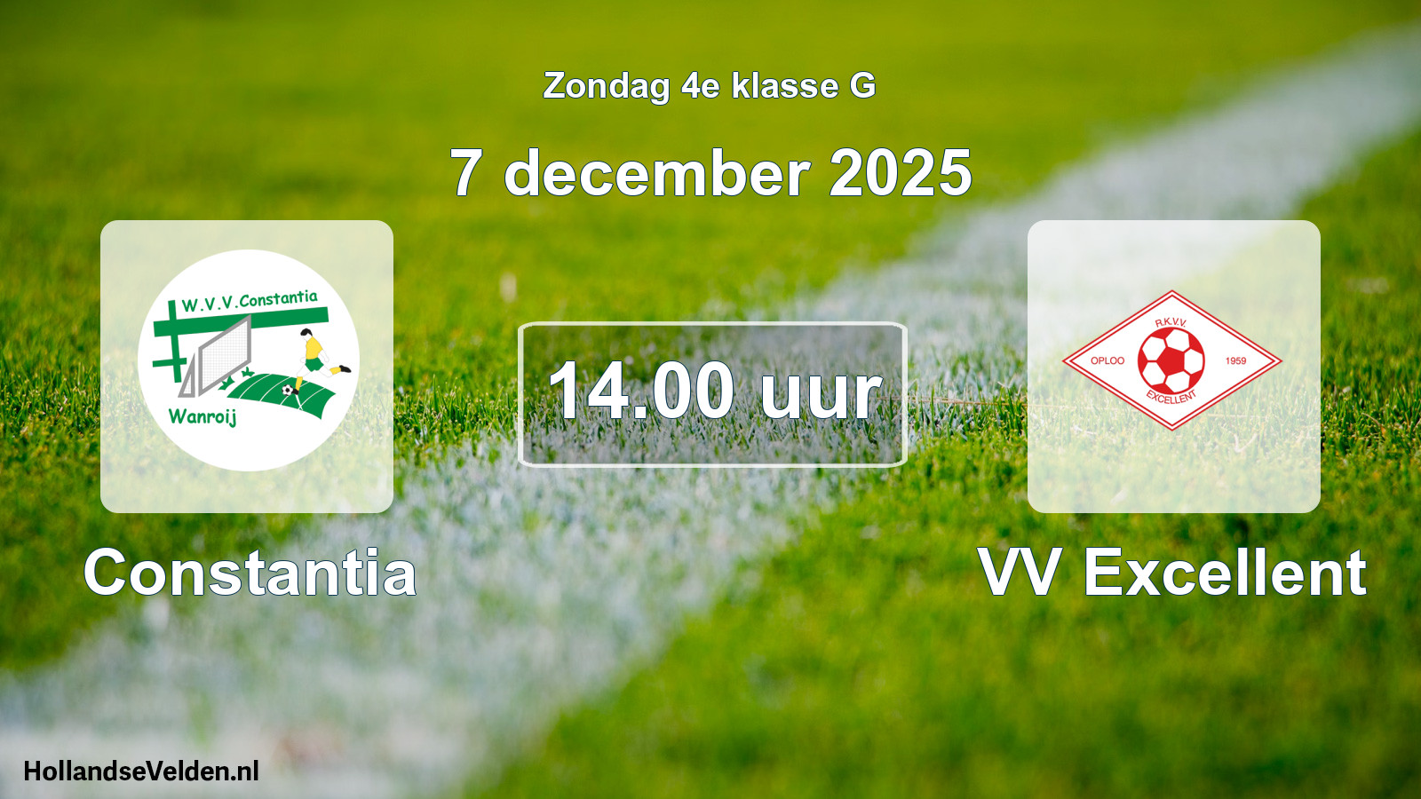 Scheduled Match: Constantia - VV Excellent (7 December 2025)