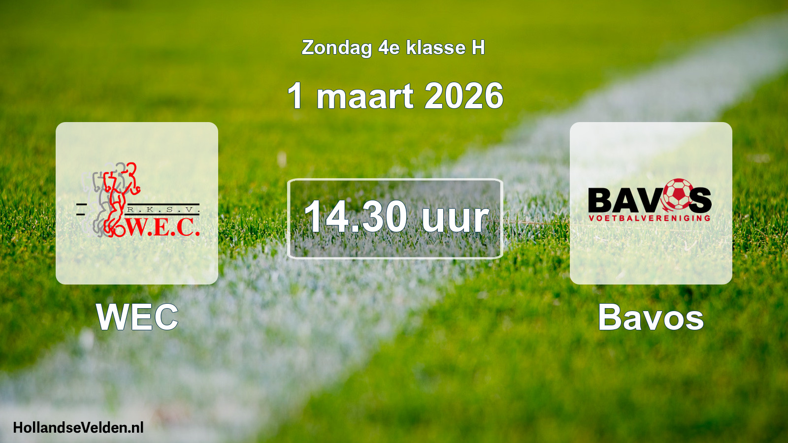 Geplande wedstrijd: WEC - Bavos (1 maart 2026)