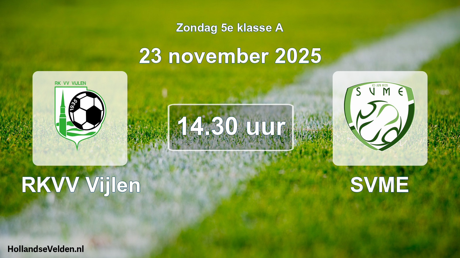 Scheduled Match: RKVV Vijlen - SVME (23 November 2025)