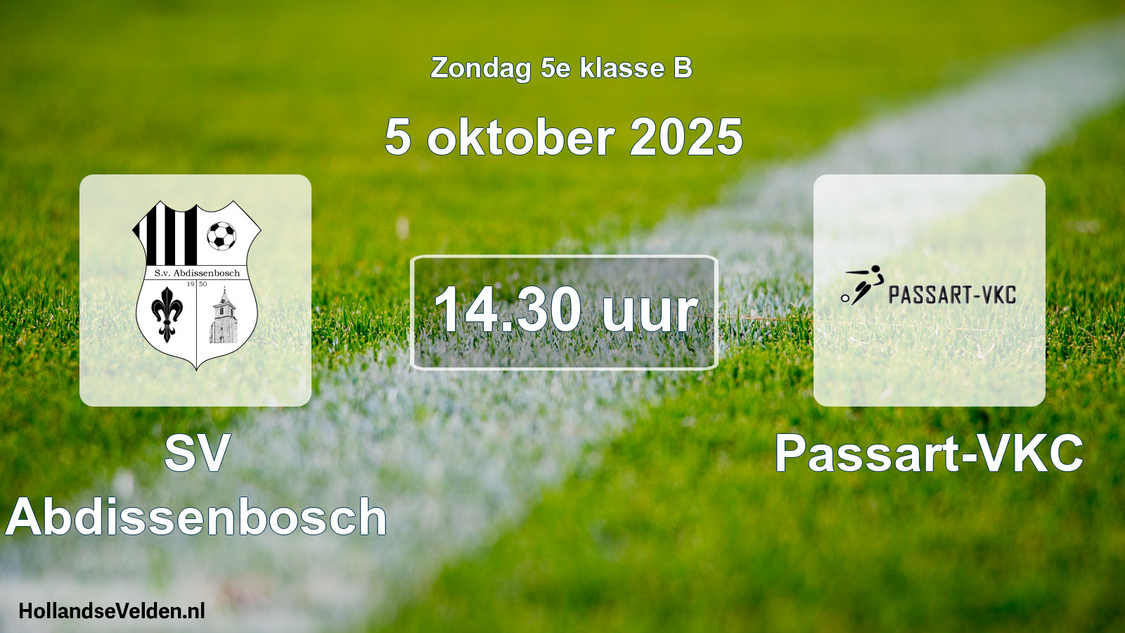 Scheduled Match: SV Abdissenbosch - Passart-VKC (5 October 2025)