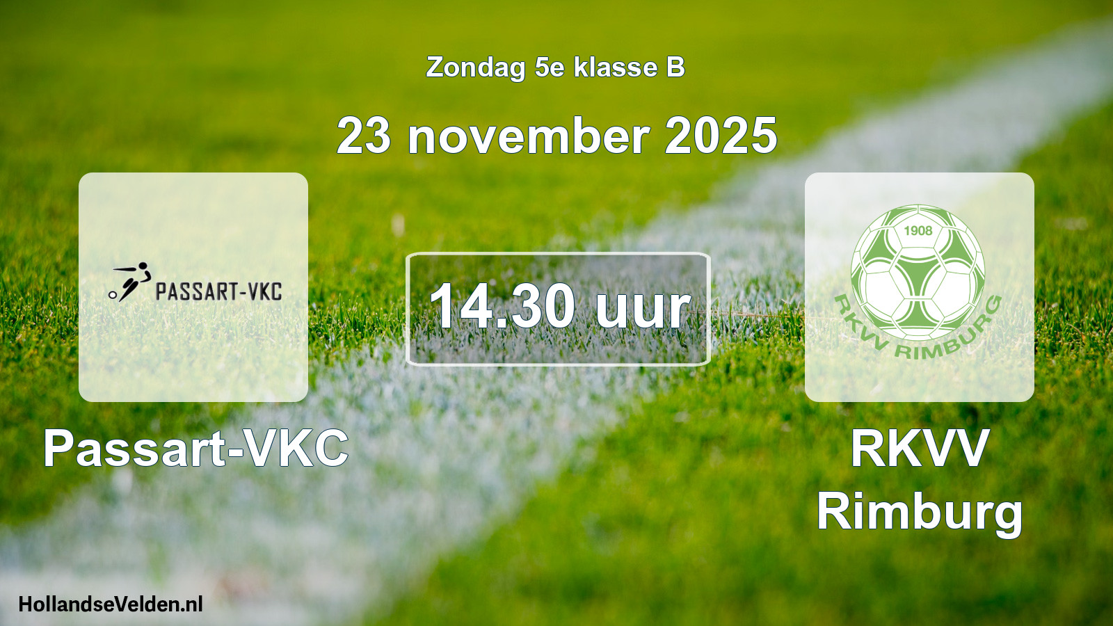 Scheduled Match: Passart-VKC - RKVV Rimburg (23 November 2025)