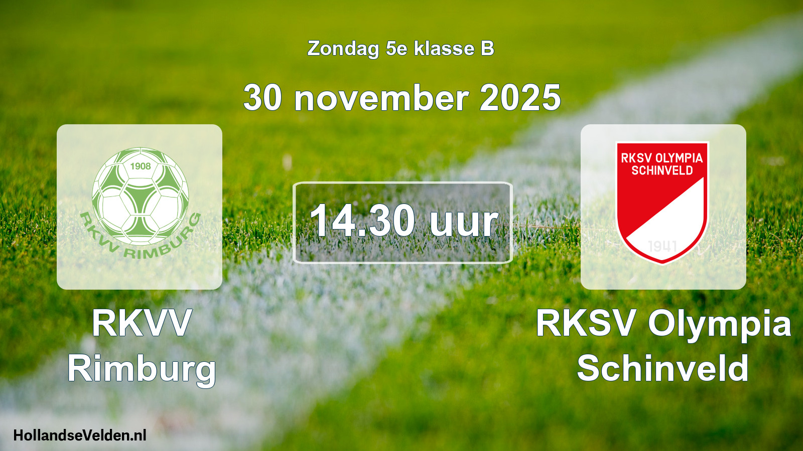 Scheduled Match: RKVV Rimburg - RKSV Olympia Schinveld (30 November 2025)