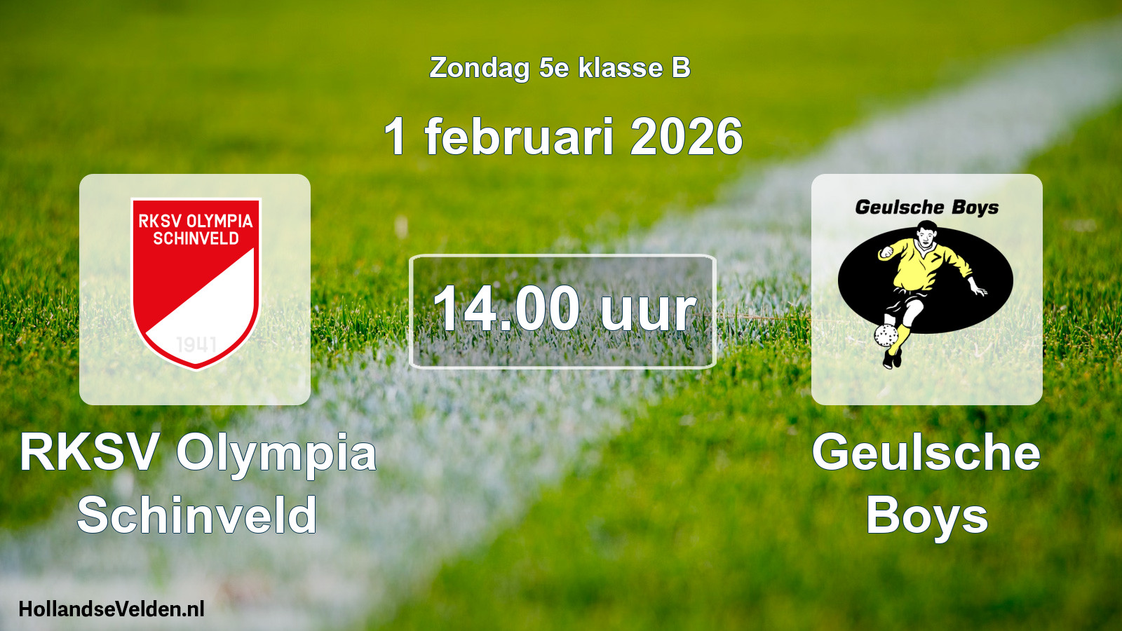 Scheduled Match: RKSV Olympia Schinveld - Geulsche Boys (1 February 2026)