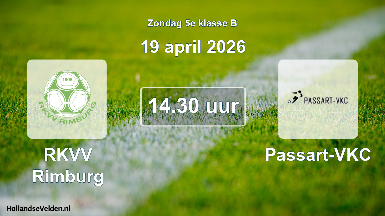Scheduled Match: RKVV Rimburg - Passart-VKC (19 April 2026)