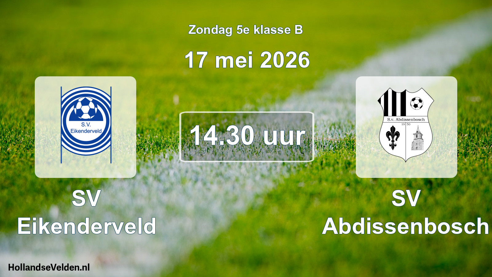 Scheduled Match: SV Eikenderveld - SV Abdissenbosch (17 May 2026)
