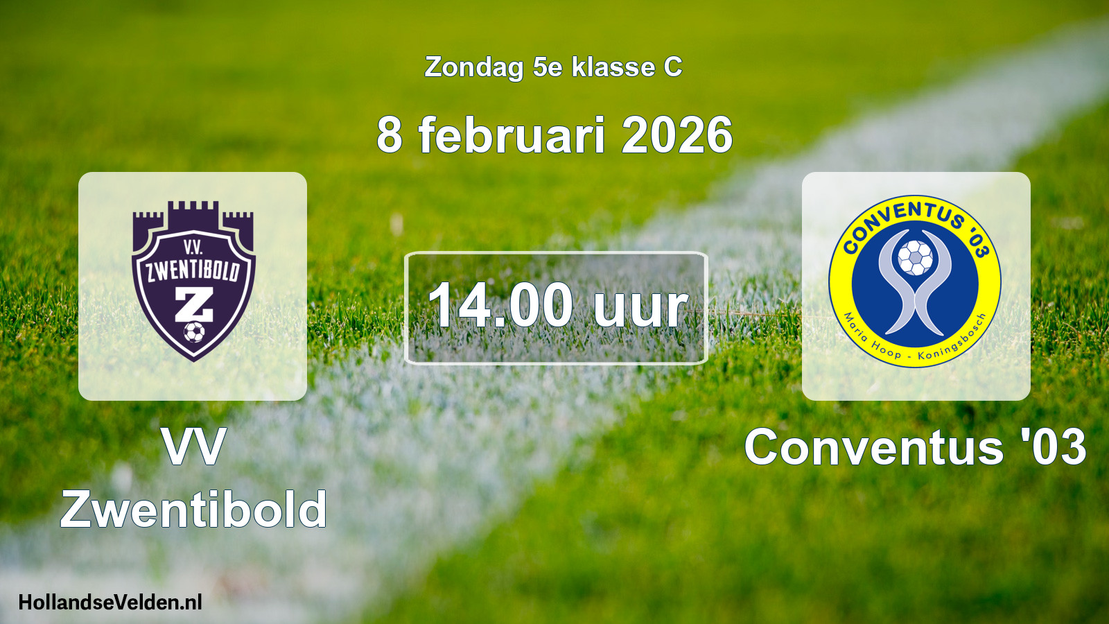 Scheduled Match: VV Zwentibold - Conventus '03 (8 February 2026)