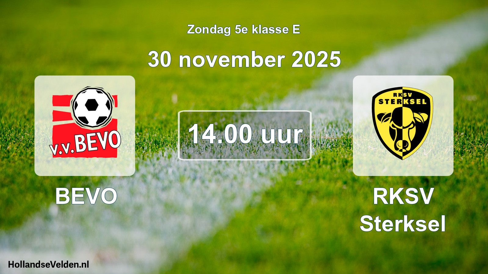 Scheduled Match: BEVO - RKSV Sterksel (30 November 2025)