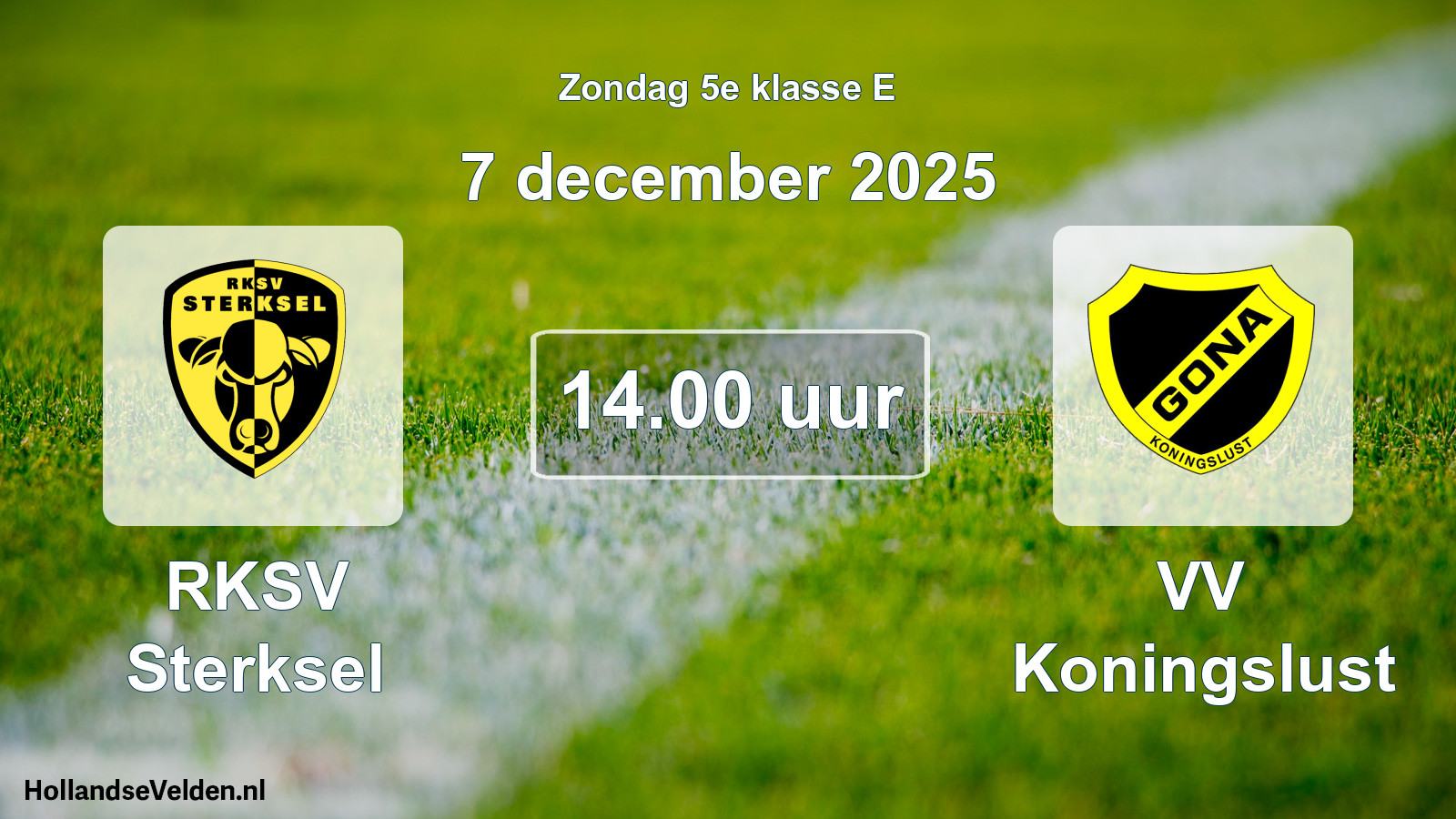 Scheduled Match: RKSV Sterksel - VV Koningslust (7 December 2025)