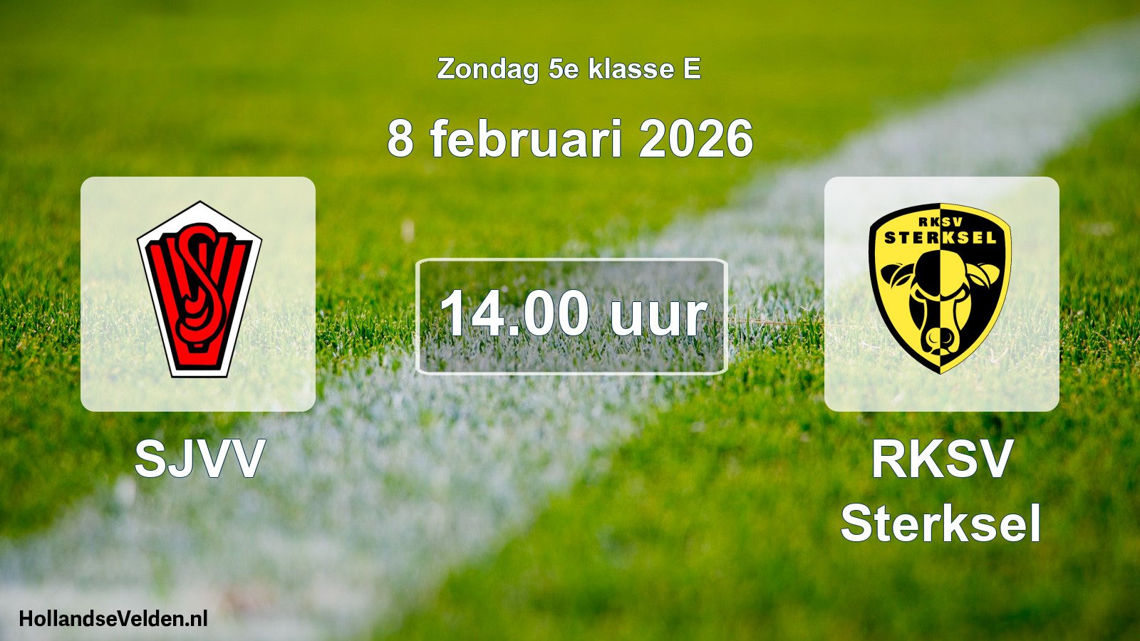 Scheduled Match: SJVV - RKSV Sterksel (8 February 2026)