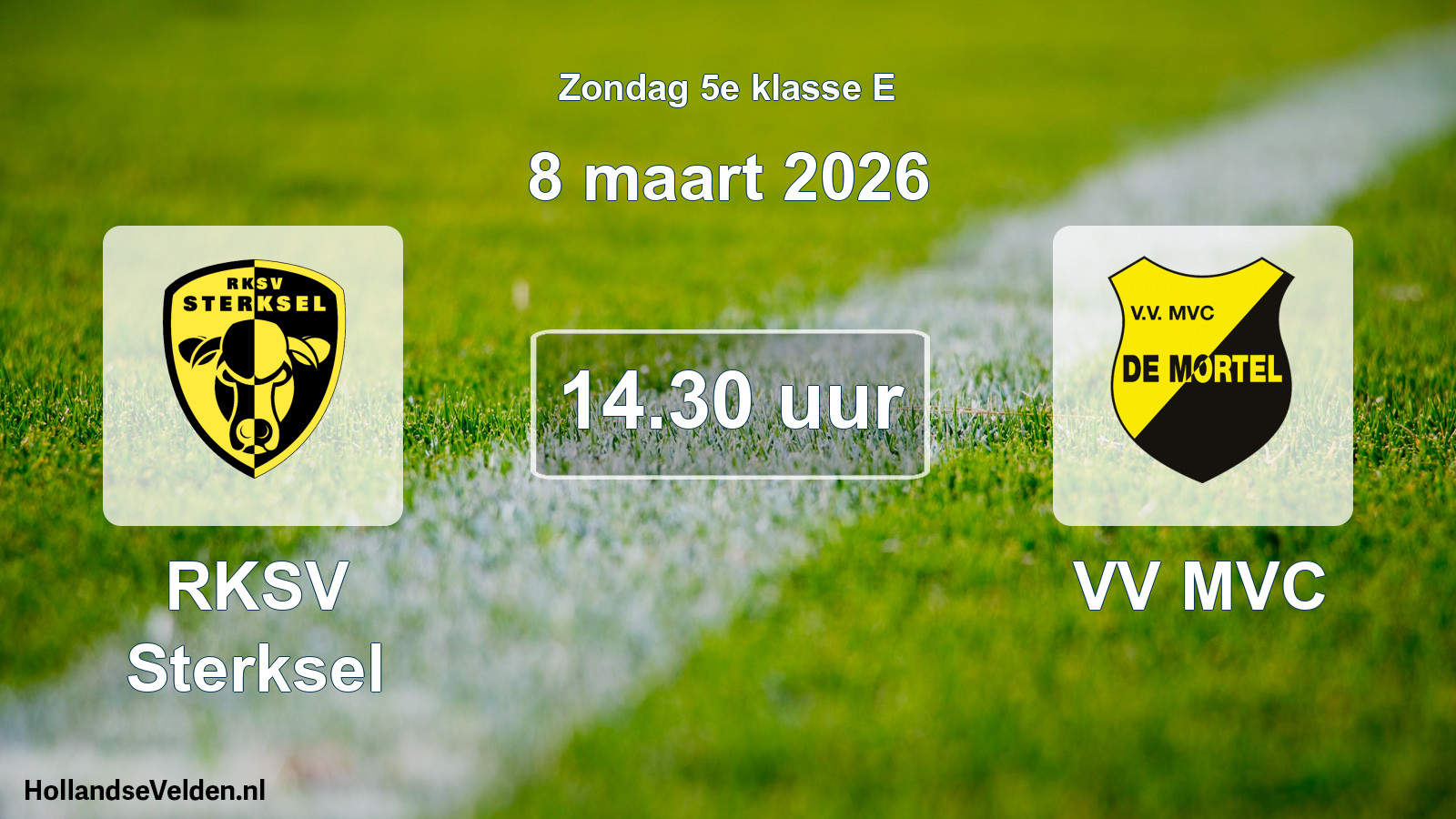 Scheduled Match: RKSV Sterksel - VV MVC (8 March 2026)