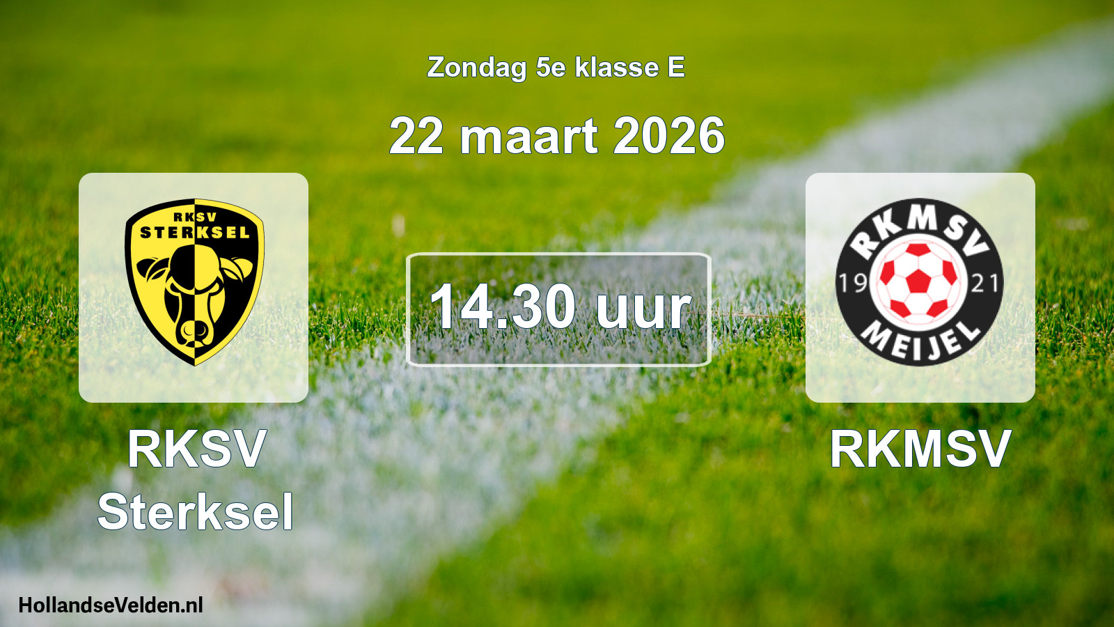 Geplande wedstrijd: RKSV Sterksel - RKMSV (22 maart 2026)