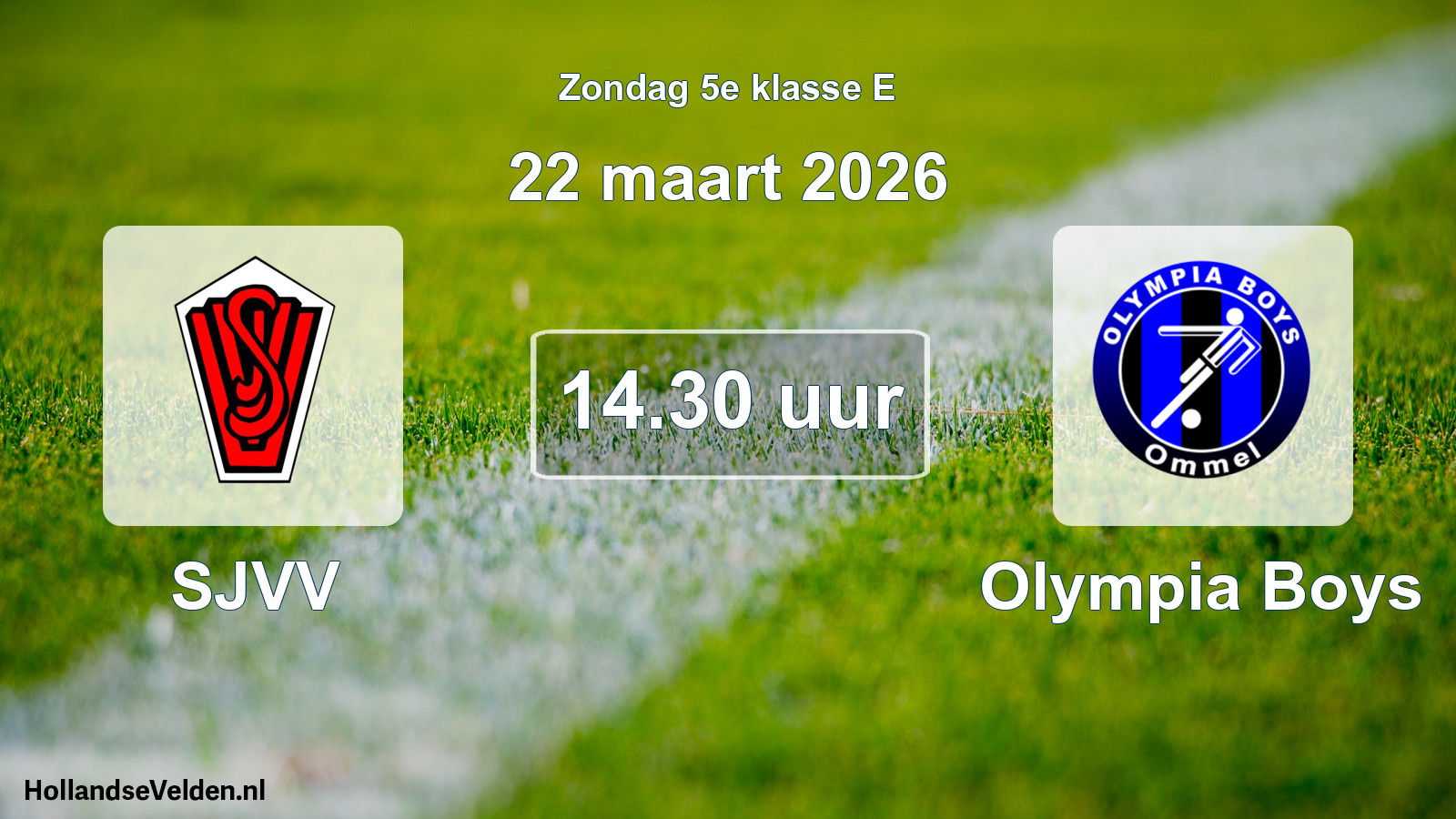 Scheduled Match: SJVV - Olympia Boys (22 March 2026)