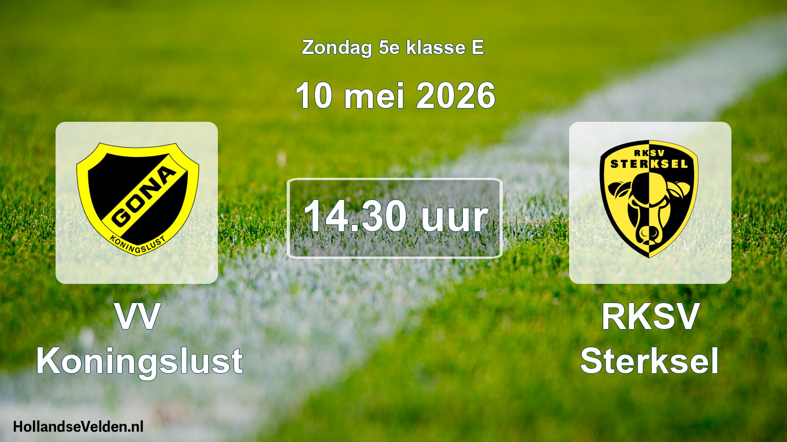 Scheduled Match: VV Koningslust - RKSV Sterksel (10 May 2026)