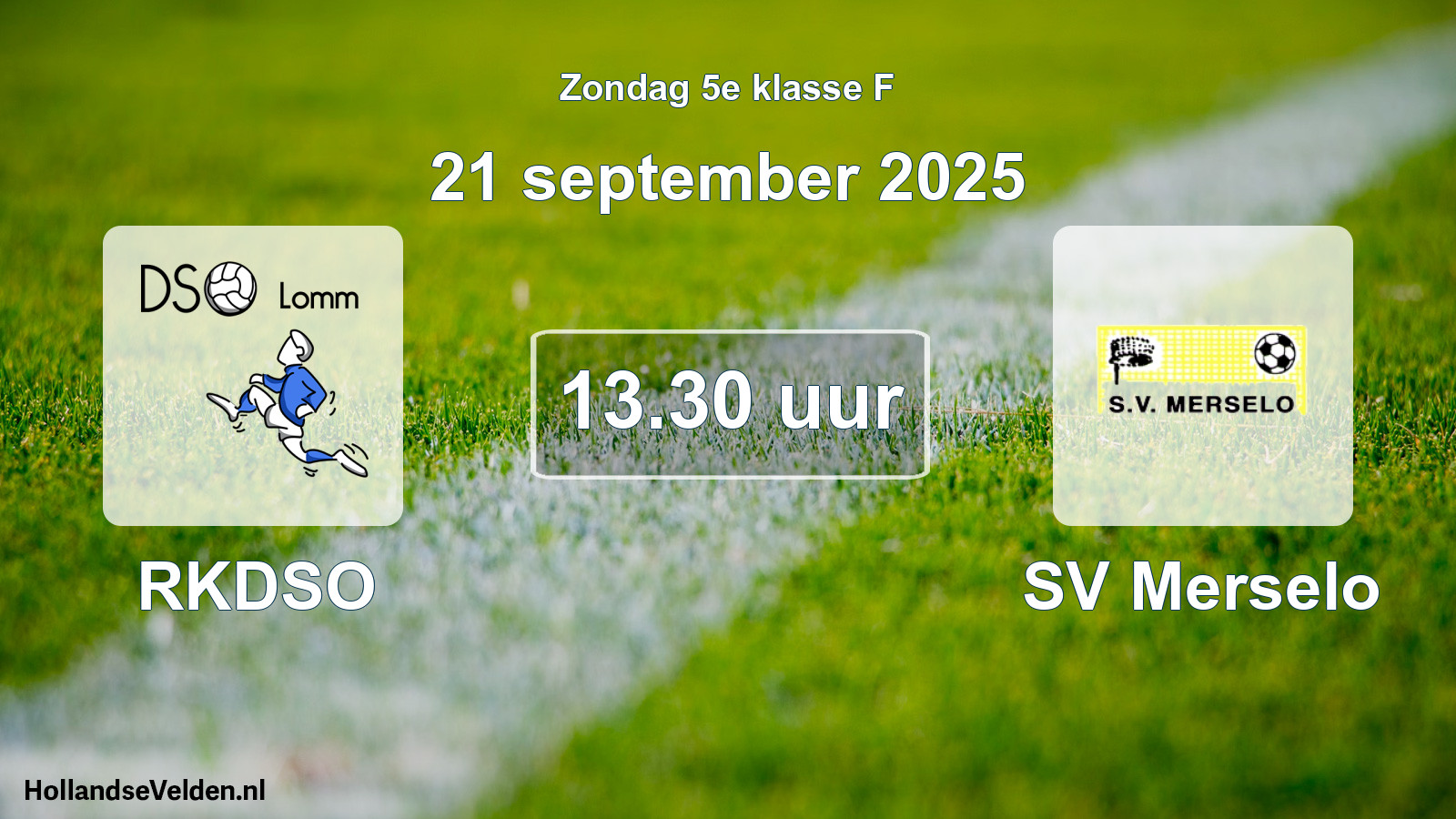 Scheduled Match: RKDSO - SV Merselo (21 September 2025)