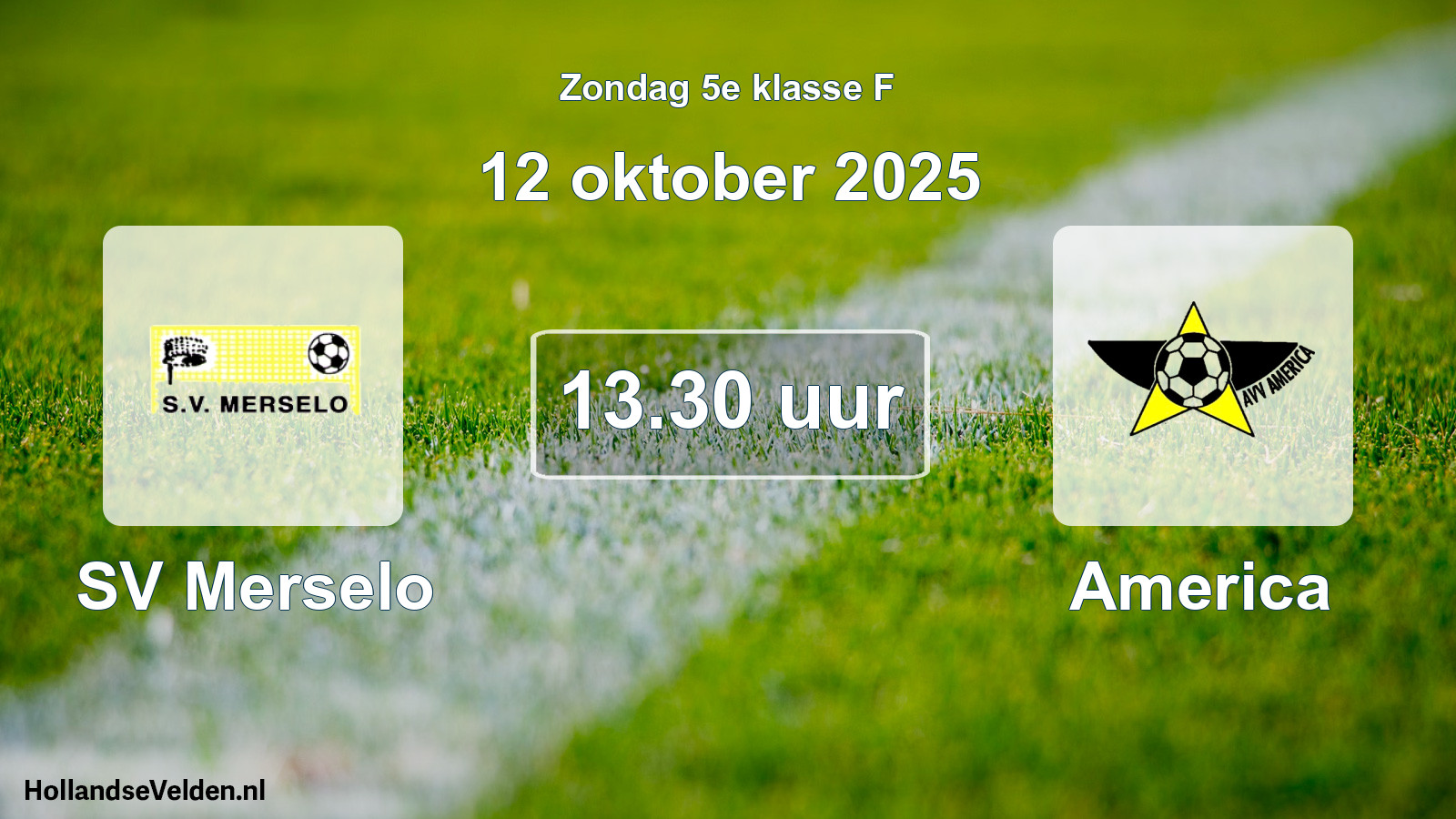 Scheduled Match: SV Merselo - America (12 October 2025)