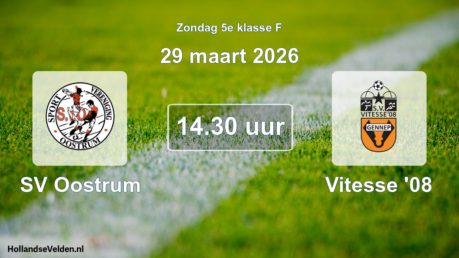 Scheduled Match: SV Oostrum - Vitesse '08 (29 March 2026)
