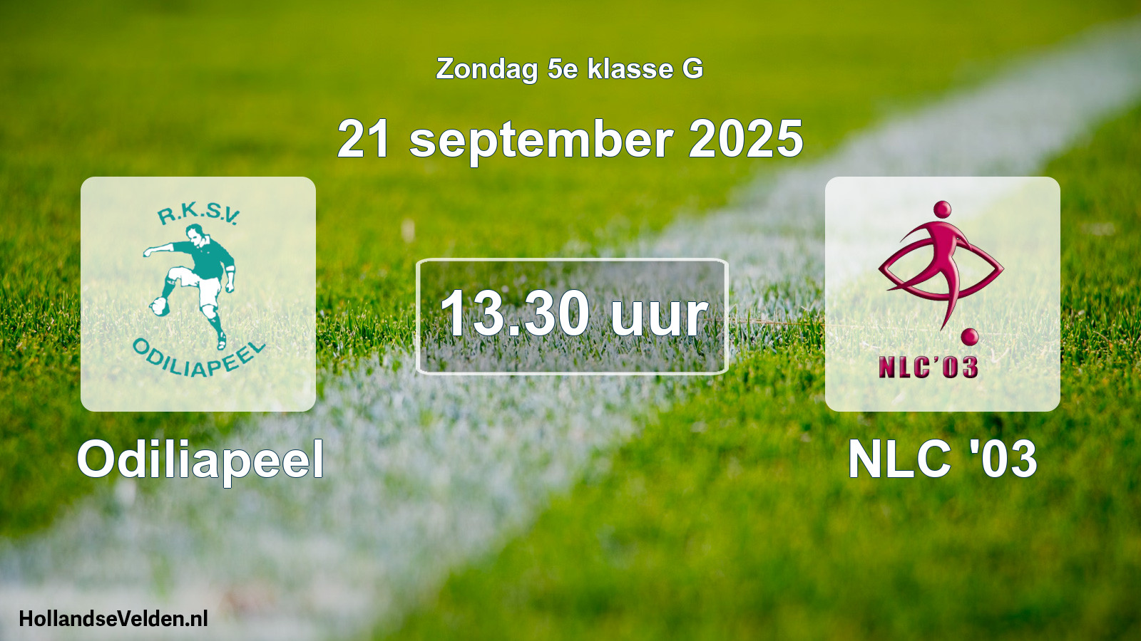 Geplande wedstrijd: Odiliapeel - NLC '03 (21 september 2025)