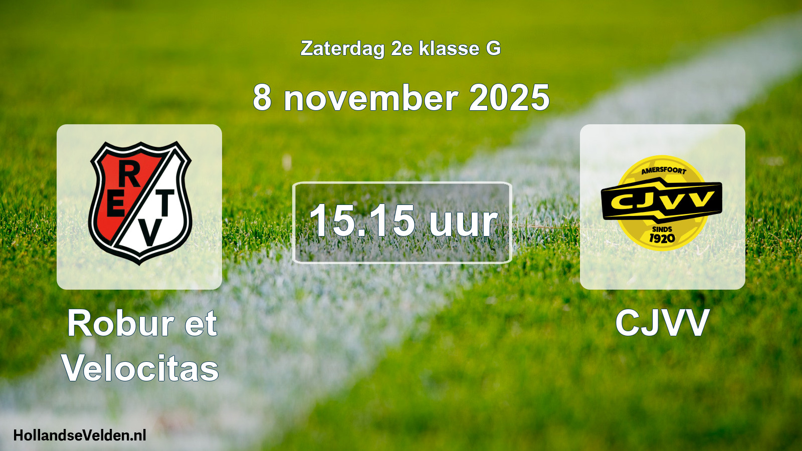 Scheduled Match: Robur et Velocitas - CJVV (8 November 2025)