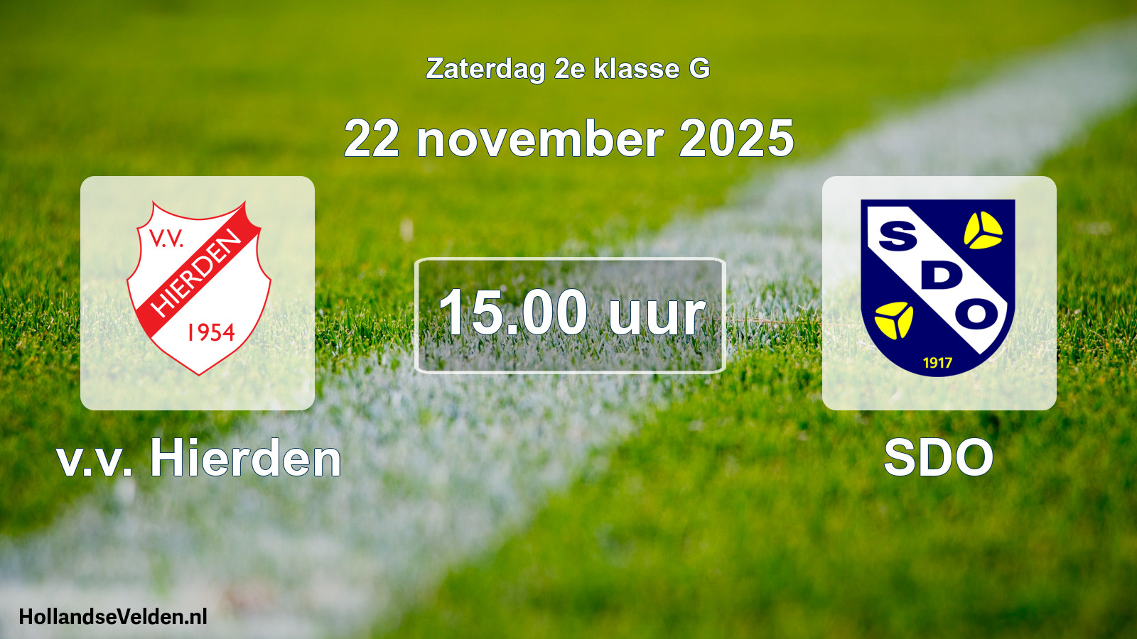 Scheduled Match: v.v. Hierden - SDO (22 November 2025)